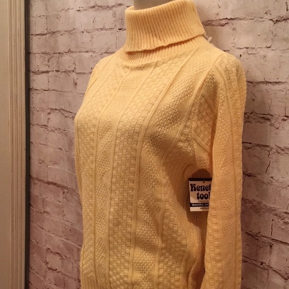 Vintage Sweater Kenneth Too! Turtleneck Acrylic - Picture 3 of 5
